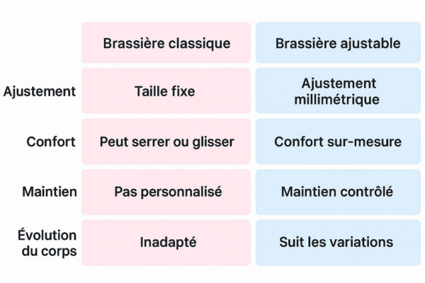 Brassière ajustable