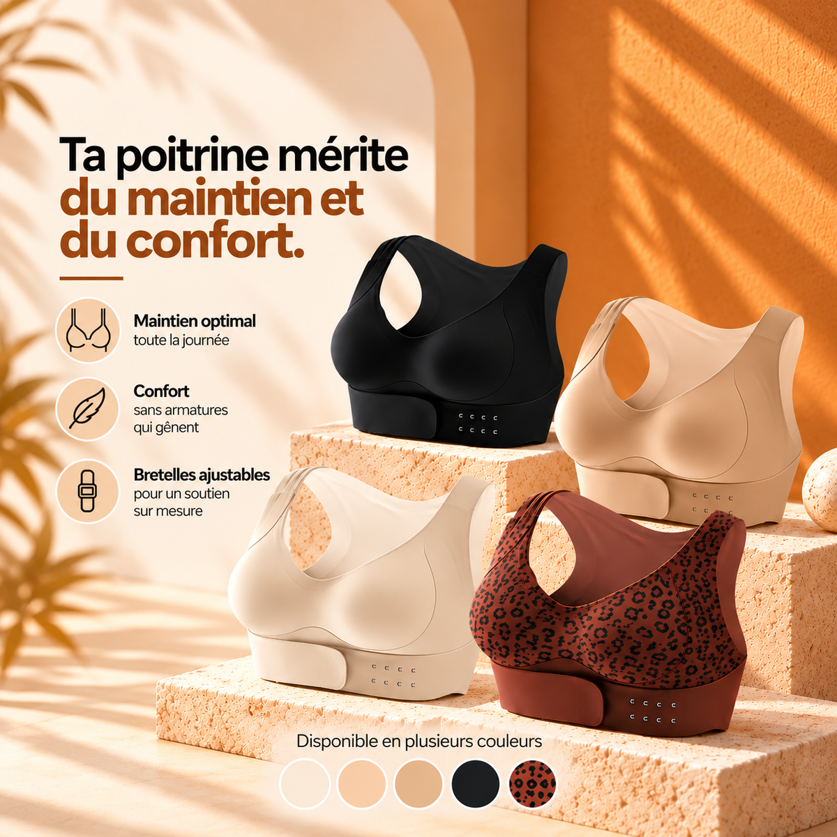 Brassière ajustable-Forte poitrine